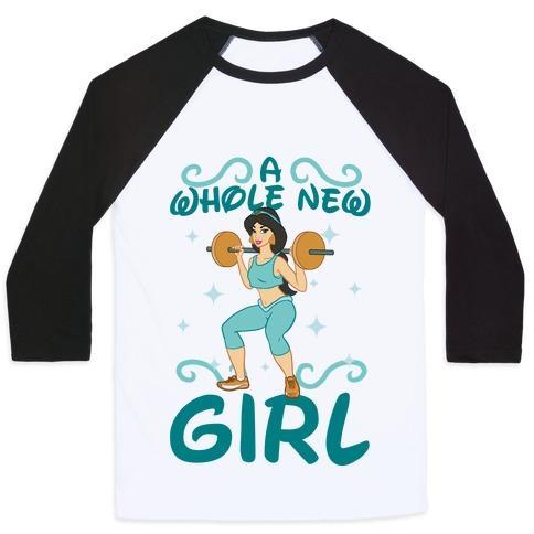 Virgin Teez  Baseball Tee Unisex Classic Baseball Tee / x-small / White/Black A WHOLE NEW GIRL UNISEX CLASSIC BASEBALL TEE