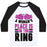 Virgin Teez  Baseball Tee Unisex Classic Baseball Tee / x-small / White/Black A WOMAN'S PLACE IS IN THE RING UNISEX CLASSIC BASEBALL TEE