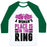 Virgin Teez  Baseball Tee Unisex Classic Baseball Tee / x-small / White/Dark Green A WOMAN'S PLACE IS IN THE RING UNISEX CLASSIC BASEBALL TEE