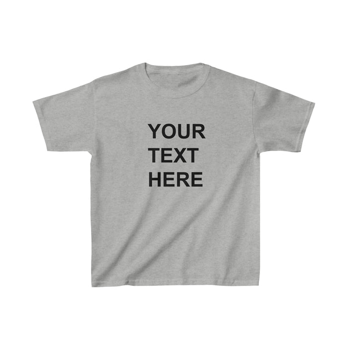 Personalized Kids Tee Shirt, Custom Kids Tee Shirt, With Your Own Text or Design, Handmade Custom Kids Heavy Cotton™ Tee