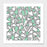 The Pillow pillows 16" x 16" Ab Lines With Mint Blocks  Cushion/Pillow