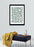 LUVD Framed Art Prints 8" x 11" / Black Ab Lines With Mint Blocks  Frame