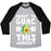 Virgin Teez  Baseball Tee ABOUT TO GUAC THIS WORKOUT UNISEX TRI-BLEND BASEBALL TEE