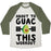 Virgin Teez  Baseball Tee ABOUT TO GUAC THIS WORKOUT UNISEX TRI-BLEND BASEBALL TEE