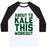 Virgin Teez  Baseball Tee ABOUT TO KALE THIS WORKOUT UNISEX CLASSIC BASEBALL TEE