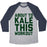 Virgin Teez  Baseball Tee ABOUT TO KALE THIS WORKOUT UNISEX TRI-BLEND BASEBALL TEE