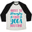 Virgin Teez  Baseball Tee ABOUT TO NAMASLAY THIS YOGA ROUTINE UNISEX TRI-BLEND BASEBALL TEE