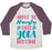 Virgin Teez  Baseball Tee ABOUT TO NAMASLAY THIS YOGA ROUTINE UNISEX TRI-BLEND BASEBALL TEE