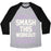Virgin Teez  Baseball Tee ABOUT TO SMASH THIS WORKOUT AND BY WORKOUT I MEAN PATRIARCHY UNISEX TRI-BLEND BASEBALL TEE