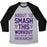 Virgin Teez  Baseball Tee ABOUT TO SMASH THIS WORKOUT AND BY WORKOUT I MEAN PATRIARCHY UNISEX TRI-BLEND BASEBALL TEE