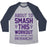 Virgin Teez  Baseball Tee ABOUT TO SMASH THIS WORKOUT AND BY WORKOUT I MEAN PATRIARCHY UNISEX TRI-BLEND BASEBALL TEE