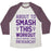 Virgin Teez  Baseball Tee ABOUT TO SMASH THIS WORKOUT AND BY WORKOUT I MEAN PATRIARCHY UNISEX TRI-BLEND BASEBALL TEE