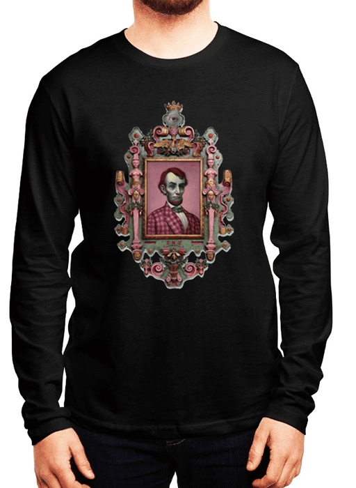 Virgin Teez T-shirt SMALL / Black Abraham Lincoln Portrait Full Sleeves T-shirt