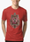 Virgin Teez T-shirt SMALL / Red Abraham Lincoln Portrait Half Sleeves Melange T-shirt