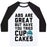 Virgin Teez  Baseball Tee ABS ARE GREAT BUT HAVE YOU TRIED CUPCAKES UNISEX CLASSIC BASEBALL TEE