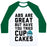 Virgin Teez  Baseball Tee ABS ARE GREAT BUT HAVE YOU TRIED CUPCAKES UNISEX CLASSIC BASEBALL TEE