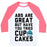 Virgin Teez  Baseball Tee ABS ARE GREAT BUT HAVE YOU TRIED CUPCAKES UNISEX CLASSIC BASEBALL TEE