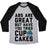 Virgin Teez  Baseball Tee ABS ARE GREAT BUT HAVE YOU TRIED CUPCAKES UNISEX TRI-BLEND BASEBALL TEE