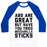 Virgin Teez  Baseball Tee ABS ARE GREAT BUT HAVE YOU TRIED MOZZARELLA STICKA UNISEX CLASSIC BASEBALL TEE