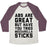 Virgin Teez  Baseball Tee ABS ARE GREAT BUT HAVE YOU TRIED MOZZARELLA STICKA UNISEX TRI-BLEND BASEBALL TEE
