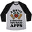 Virgin Teez  Baseball Tee ABS I THOUGHT YOU SAID APPS UNISEX TRI-BLEND BASEBALL TEE