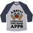 Virgin Teez  Baseball Tee ABS I THOUGHT YOU SAID APPS UNISEX TRI-BLEND BASEBALL TEE