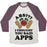 Virgin Teez  Baseball Tee ABS I THOUGHT YOU SAID APPS UNISEX TRI-BLEND BASEBALL TEE