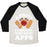 Virgin Teez  Baseball Tee ABS I THOUGHT YOU SAID APPS UNISEX TRI-BLEND BASEBALL TEE