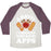 Virgin Teez  Baseball Tee ABS I THOUGHT YOU SAID APPS UNISEX TRI-BLEND BASEBALL TEE