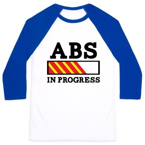 Virgin Teez  Baseball Tee ABS IN PROGRESS UNISEX CLASSIC BASEBALL TEE