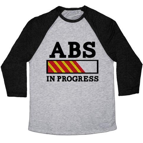 Virgin Teez  Baseball Tee ABS IN PROGRESS UNISEX TRI-BLEND BASEBALL TEE