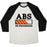 Virgin Teez  Baseball Tee ABS IN PROGRESS UNISEX TRI-BLEND BASEBALL TEE
