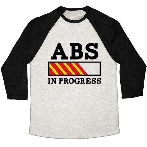 Virgin Teez  Baseball Tee ABS IN PROGRESS UNISEX TRI-BLEND BASEBALL TEE