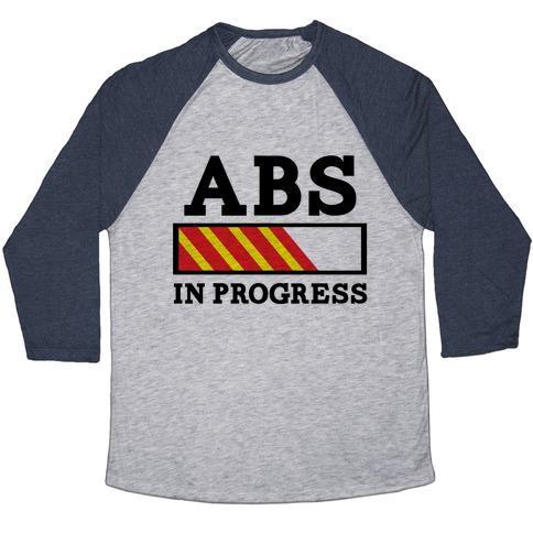 Virgin Teez  Baseball Tee ABS IN PROGRESS UNISEX TRI-BLEND BASEBALL TEE