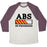 Virgin Teez  Baseball Tee ABS IN PROGRESS UNISEX TRI-BLEND BASEBALL TEE
