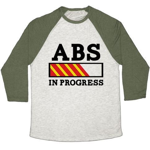 Virgin Teez  Baseball Tee ABS IN PROGRESS UNISEX TRI-BLEND BASEBALL TEE