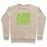 Virgin Teez  Pullover ABS VADA KEDAVRA PARODY WHITE PRINT CREWNECK SWEATSHIRT