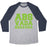 Virgin Teez  Baseball Tee ABS VADA KEDAVRA PARODY WHITE PRINT UNISEX TRI-BLEND BASEBALL TEE