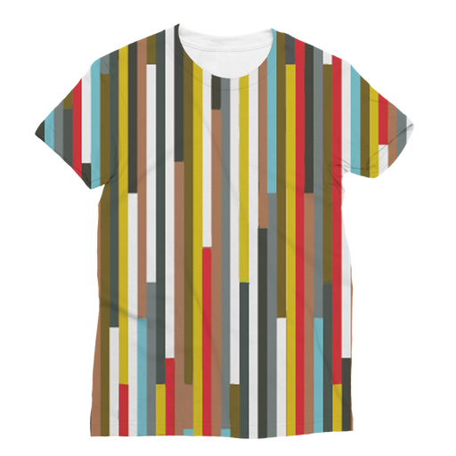 VIRGIN TEEZ Sublimation Women's T-Shirt XS Abstract Art Classic Sublimation Women's T-Shirt
