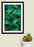 LUVD Framed Art Prints 8" x 11" / Black Abstract Nature - Emerald Green  Frame