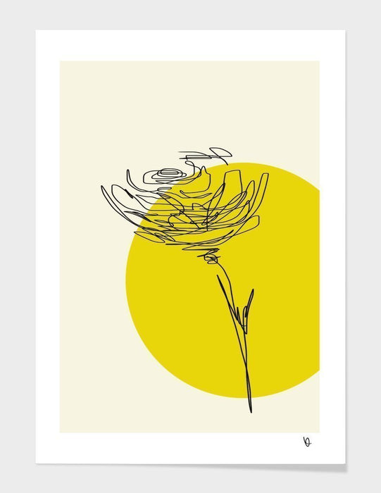LUVD Framed Art Prints 8" x 11" / Black Abstract Rose Frame