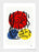 LUVD Framed Art Prints 8" x 11" / Black Abstract Street Graphic Red Blue Yellow Art Frame