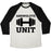 Virgin Teez  Baseball Tee ABSWOLUTE UNIT UNISEX TRI-BLEND BASEBALL TEE