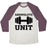 Virgin Teez  Baseball Tee ABSWOLUTE UNIT UNISEX TRI-BLEND BASEBALL TEE