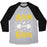 Virgin Teez  Baseball Tee ACCIO GAINS UNISEX TRI-BLEND BASEBALL TEE