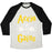 Virgin Teez  Baseball Tee ACCIO GAINS UNISEX TRI-BLEND BASEBALL TEE