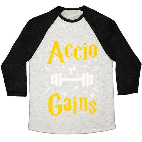 Virgin Teez  Baseball Tee ACCIO GAINS UNISEX TRI-BLEND BASEBALL TEE