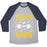 Virgin Teez  Baseball Tee ACCIO GAINS UNISEX TRI-BLEND BASEBALL TEE