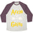 Virgin Teez  Baseball Tee ACCIO GAINS UNISEX TRI-BLEND BASEBALL TEE