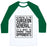 Virgin Teez  Baseball Tee ACCORDING TO THE SURGEON GENERAL:.. UNISEX CLASSIC BASEBALL TEE